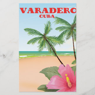 Papelería Póster de viaje a la playa cubana de Varadero