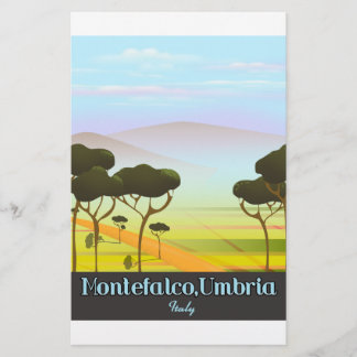 Papelería Póster de viaje a Montefalco, Umbría Italia
