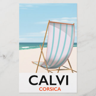 Papelería Póster de viaje Calvi Córcega