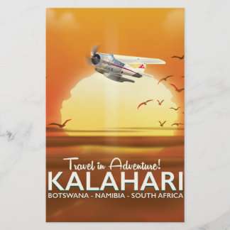 Papelería Póster de viaje de aventura en el desierto de Kala