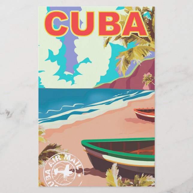 Papelería Poster de viaje de Cuba (Anverso)