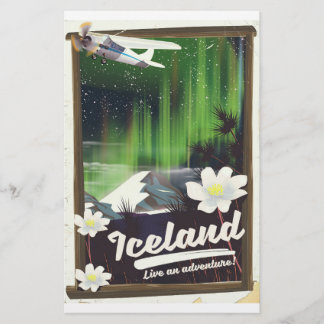 Papelería Póster de viaje de estilo vintage del paisaje de I