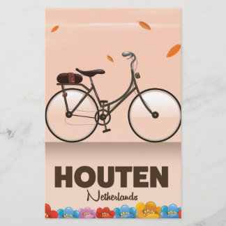 Papelería Póster de viaje de Houten Países Bajos.