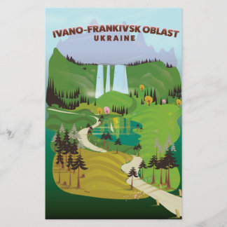 Papelería Póster de viaje de la región de Ivano-Frankivsk Uc