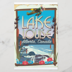 Papelería Póster de viaje de Lake Louise, Alberta Canadá
