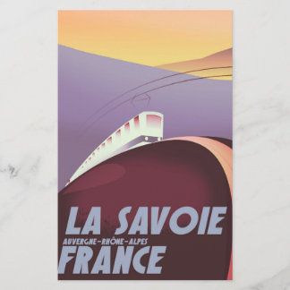 Papelería Póster de viaje de Savoie Auvergne-Rhône-Alpes.