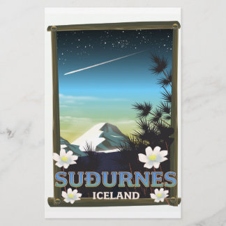 Papelería Póster de viaje de Suðurnes Islandia