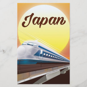 Papelería Póster de viaje del tren bala de Japón