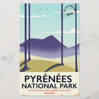 Papelería Póster del Parque Nacional de los Pirineos Francia