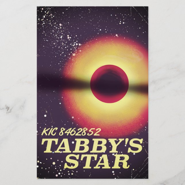 Papelería Póster espacial de la estrella de Tabby (Anverso)