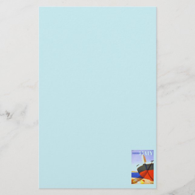 Papelería poster turístico italiano (Anverso)