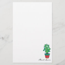 Papelería Precioso Cactus De Acuarela En Bella Cacería