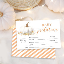 Predicciones de baby shower de Naranja nuestra peq
