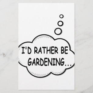 Papelería Preferiría Estar Jardinando