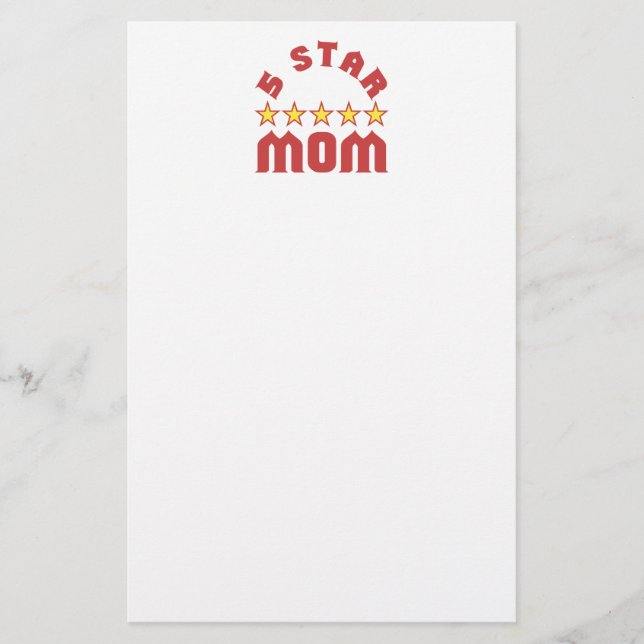 Papelería Premio Mamá 5 Estrellas (Anverso)