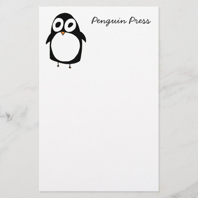 Papelería Prensa del pingüino inmóvil (Anverso)