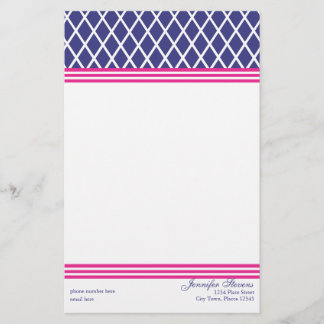 Papelería Preppy Lattice