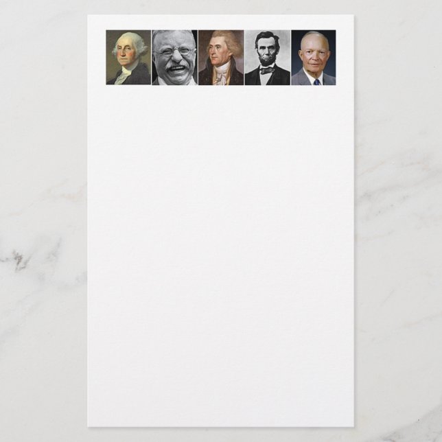 Papelería Presidentes de Estados Unidos (Anverso)