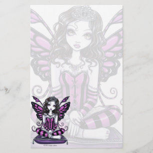 Papelería Princesa rosada gótica Fae Art Stationery de
