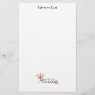 Papelería Princesa rosada · Princesa Wordart