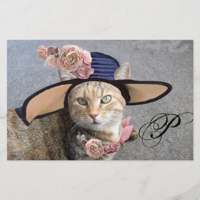 PAPELERÍA PRINCESO TATUS / GATO ELEGANTE, GRAN GORRA DIVA Y  (Anverso)
