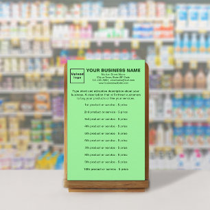 Papelería Productos o servicios comerciales en verde claro
