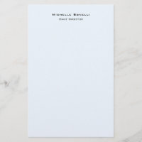 Profesional Liso Moderno Minimalista Azul Alice