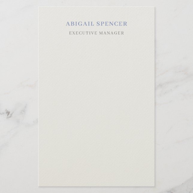 Papelería Profesional Mínimo Sencillo  (Anverso)