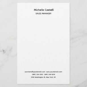Papelería Profesional Único Clásico Simple