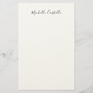 Papelería Profesional Único Clásico Simple Caligrafía