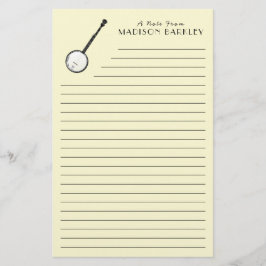 Papelería Profesor de Música Banjo