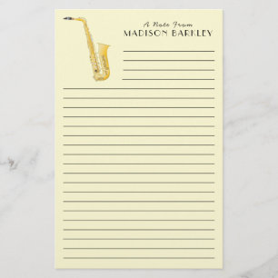 Papelería Profesor de música saxofón