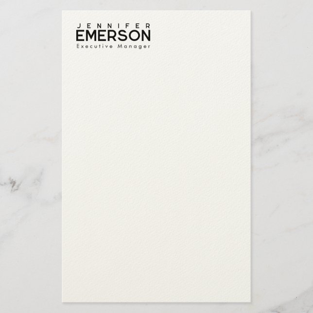 Papelería Professional minimalist modern plain  (Anverso)