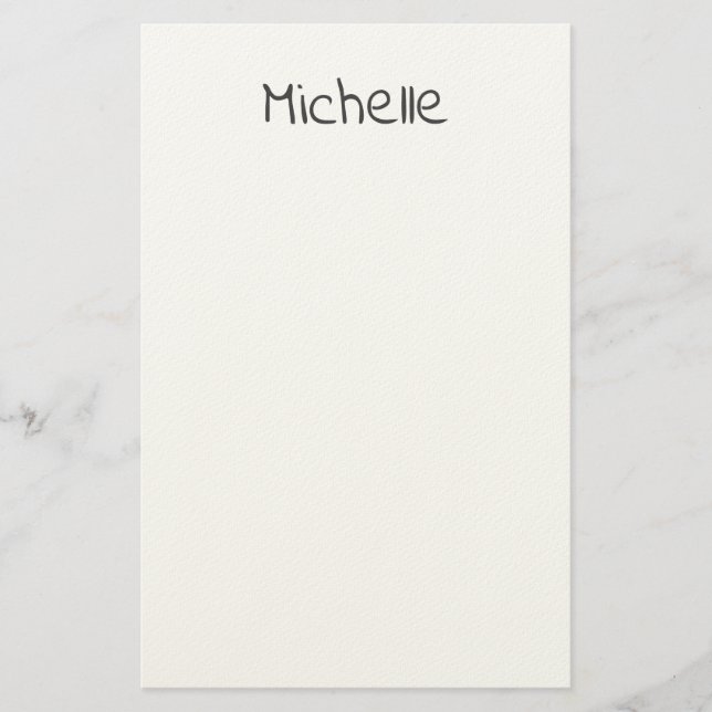 Papelería Professional Modern Minimalist Plain Own Name (Anverso)