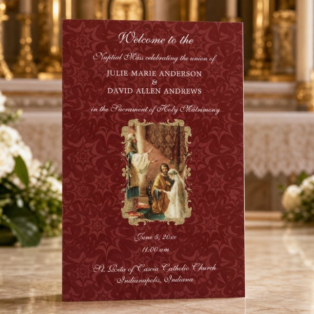 Papelería Programa de Boda Católico Elegante y Económico (Subido por el creador)