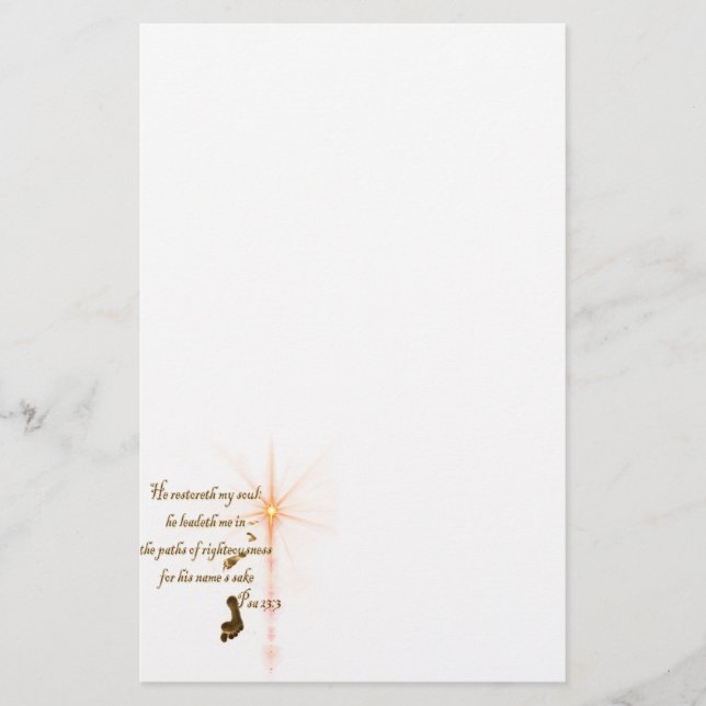 Papelería Psa 23.3 El Señor es mi oveja (Anverso)