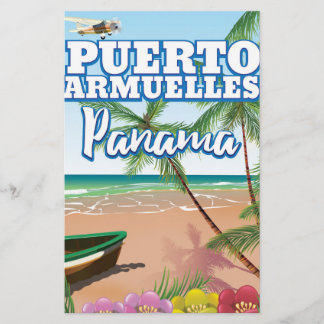 Papelería Puerto Armuelles cartel de viaje de vacaciones en 
