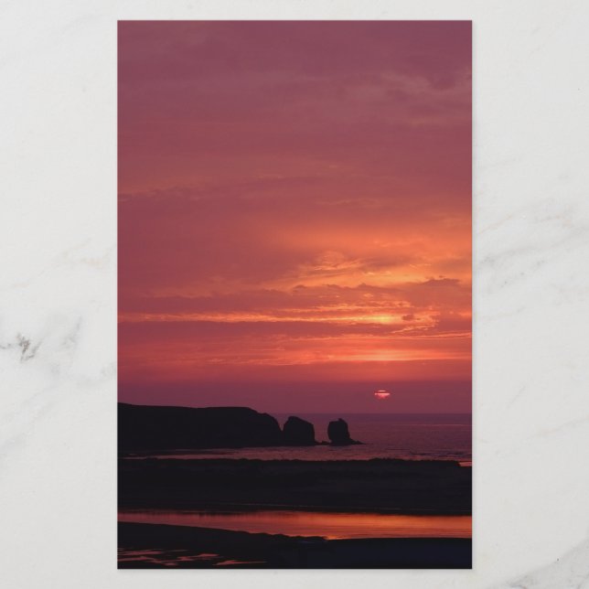 Papelería puesta de sol 3 (Anverso)