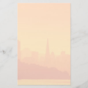 Papelería Puesta del sol brillante de San Francisco