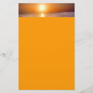Papelería Puesta del sol del océano