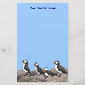 Papelería Puffins atlánticos