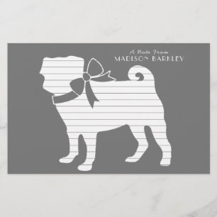 Papelería Pug Dog Puppy Stationery