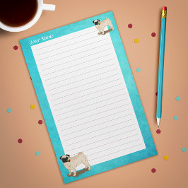 Papelería Pug y Rosas tu lema llamado Perro aburrido