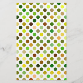 Papelería Puntos amarillo y verde