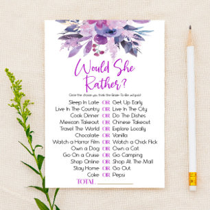 Papelería Purple Floral Prefiere Un Juego De Ducha Británica