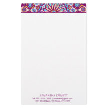Purple Mandala Profesional Moderna Stationery