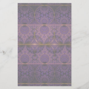 Papelería Purple Mobius Dragon Fractal Art