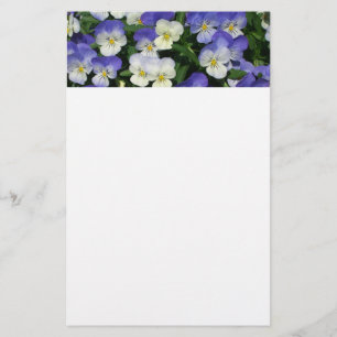 Papelería Purple Pansies Garden Floral