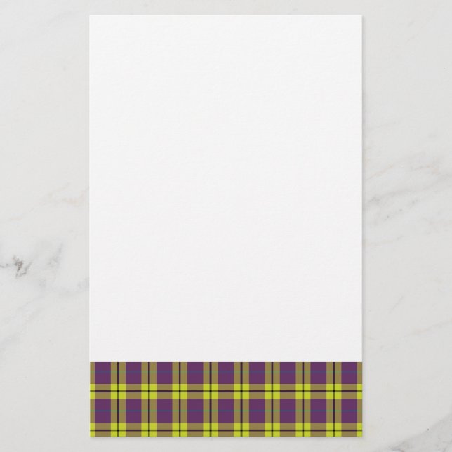 Papelería Púrpura y amarillo (Anverso)