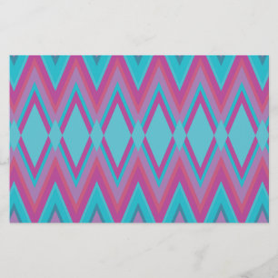 Papelería Púrpura y tribal de Aqua